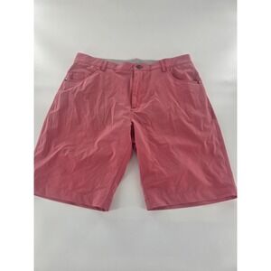 Black Clover Live Lucky Mens Optimus Desert Rose Performance Golf Shorts Size 34